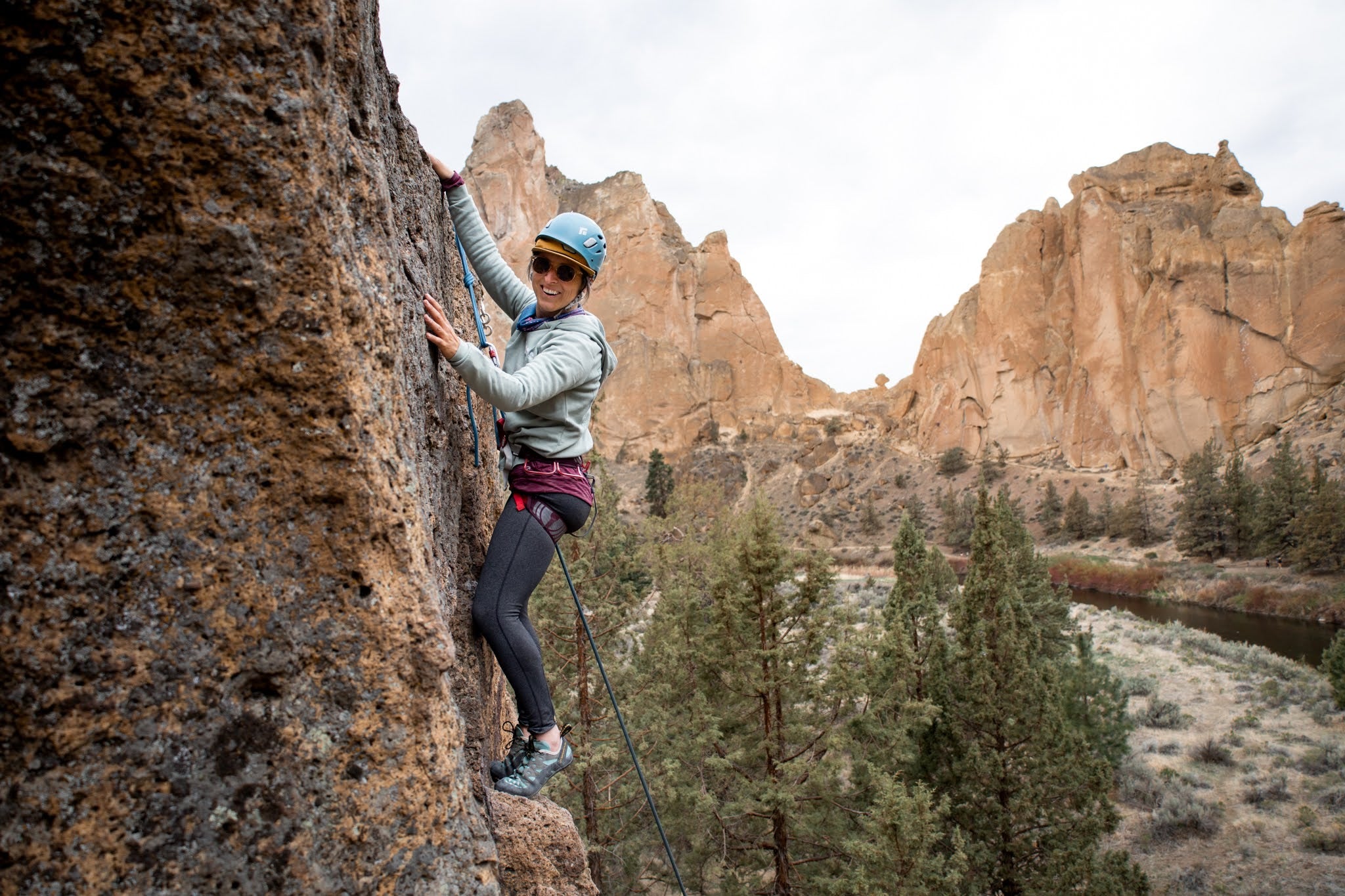 Smith Rock Climbing & Yoga | Women's Rock Climbing Retreat | She Moves ...